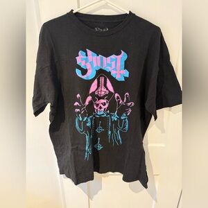 Ghost Graphic Tee - Black and Blue Men’s 2 XL